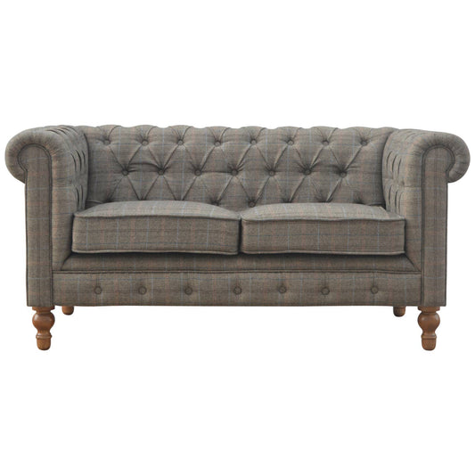 Wholesale Multi Tweed 2 Seater Chesterfield Sofa