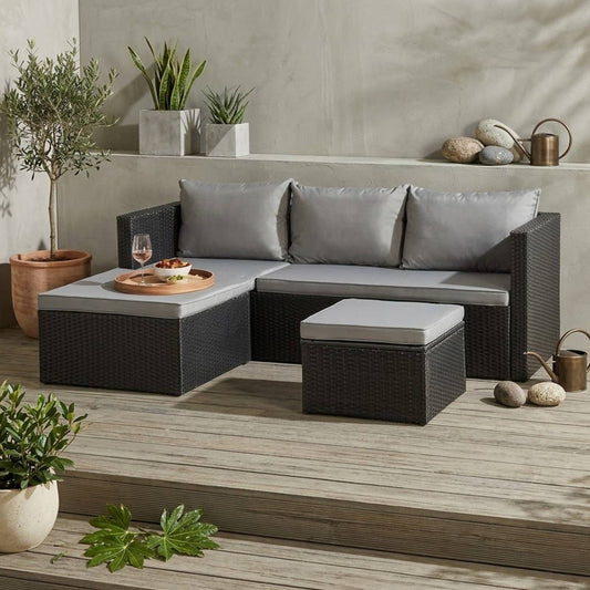 Wholesale Maldives Outdoor Rattan Corner Sofa Set