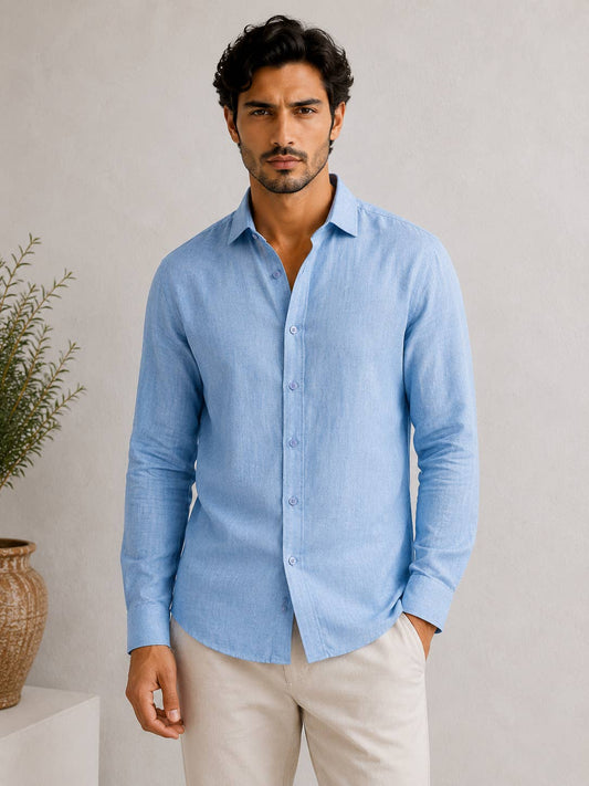 Wholesale Men's Pure Linen Shirt | Premium Breathable Summer Shirt
