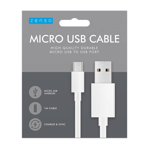 Type-C To Usb White Cable 1M - 5056170359672
