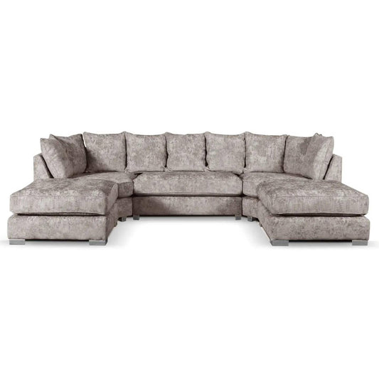 Wholesale Willows U-Shape Luxury Chenille 6-Seater Corner Sofa