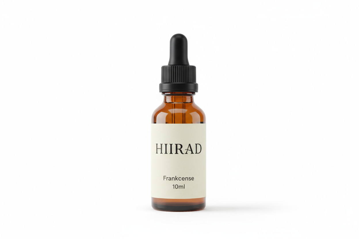 Create 10Ml fRANKINCES BOTLE FOR HIIRAD WITH OUR NAME ON IT