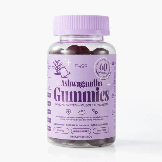 Wholesale Myga Ashwagandha Gummies – Vegan Raspberry Wellness Boost